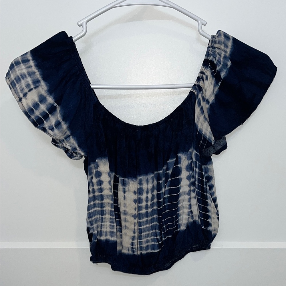 Navy Tie-Dye Women's Top